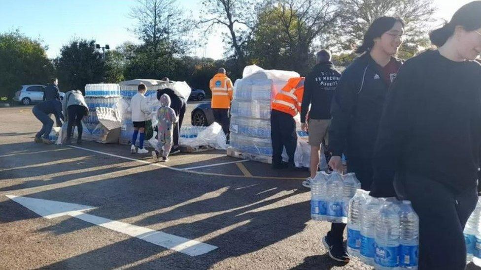 Bottled water station