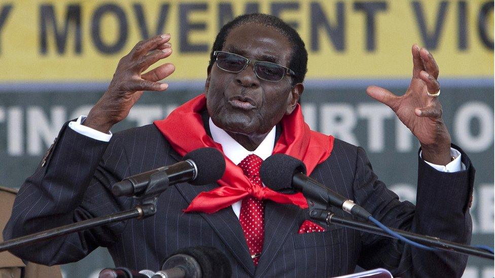 Zimbabwean President Robert Mugabe