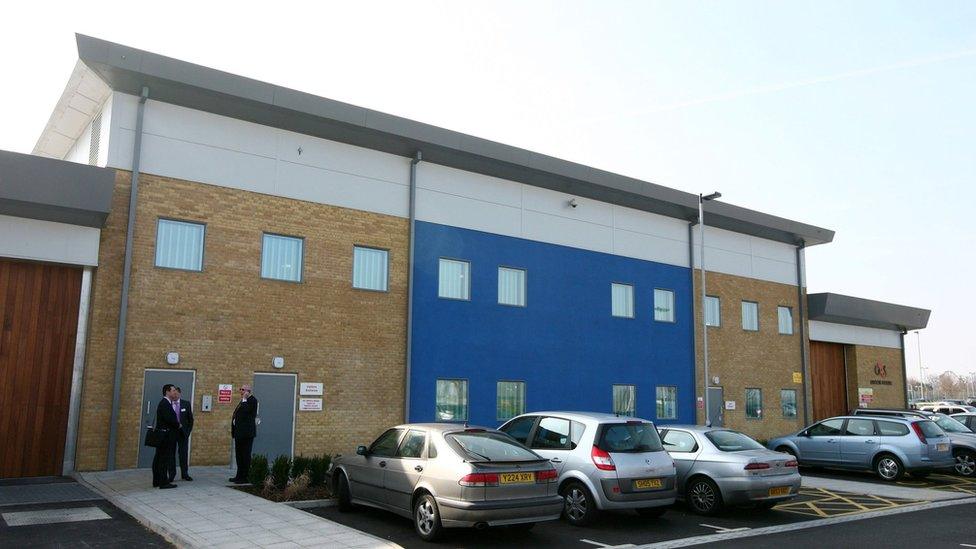 Exterior of Brook House immigration centre