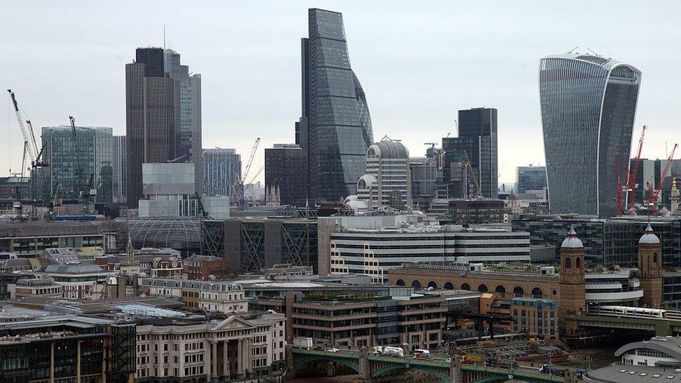 The City of London skyline