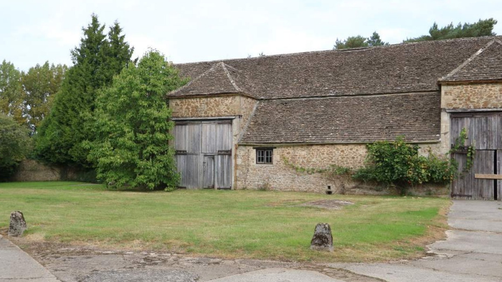 View of the Tithe Barn range from the south courtyard