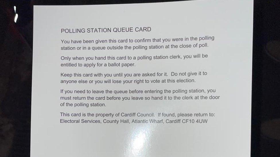 Voting card