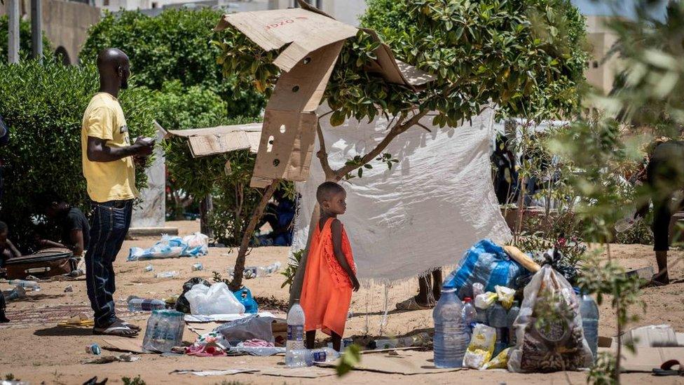 Migrants in Sfax