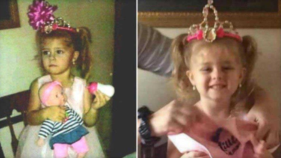 Mariah Woods, 3, is seen in this undated photo.