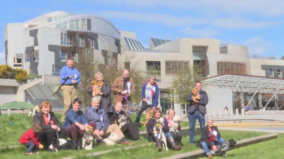 MSPs outside Holyrood