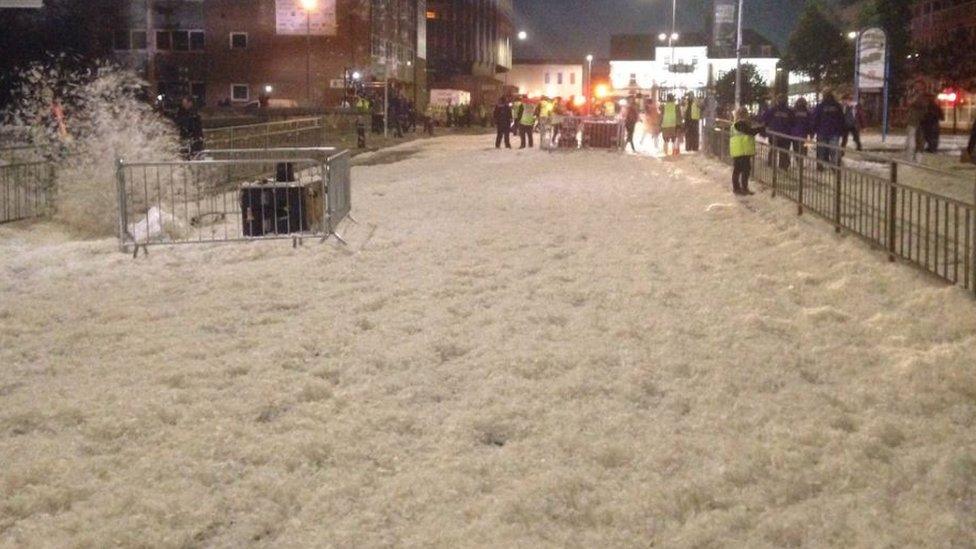 The aftermath of Place des Anges