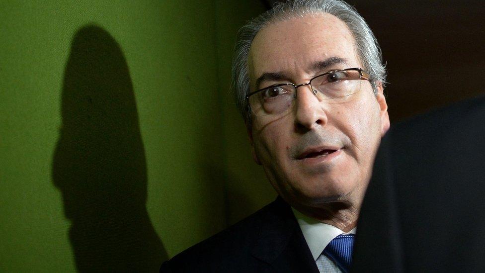 Brazil's Lower House Speaker Eduardo Cunha, who has been suspended by the country's Supreme Court