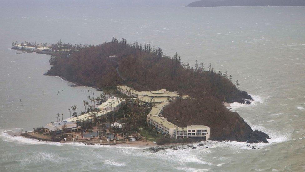 The Whitsunday Islands were close to where Debbie made landfall