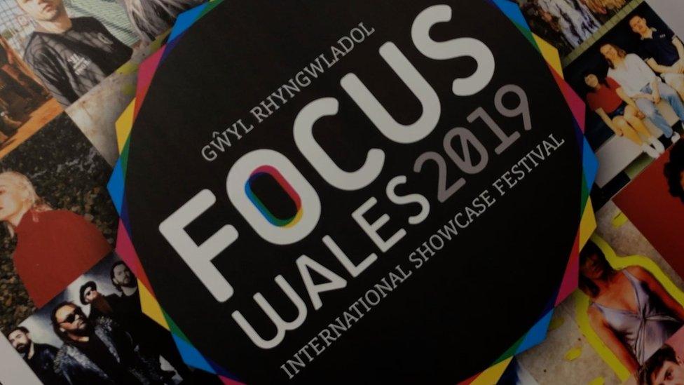 Focus Wales 2019 sign