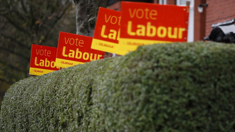 Vote Labour posters