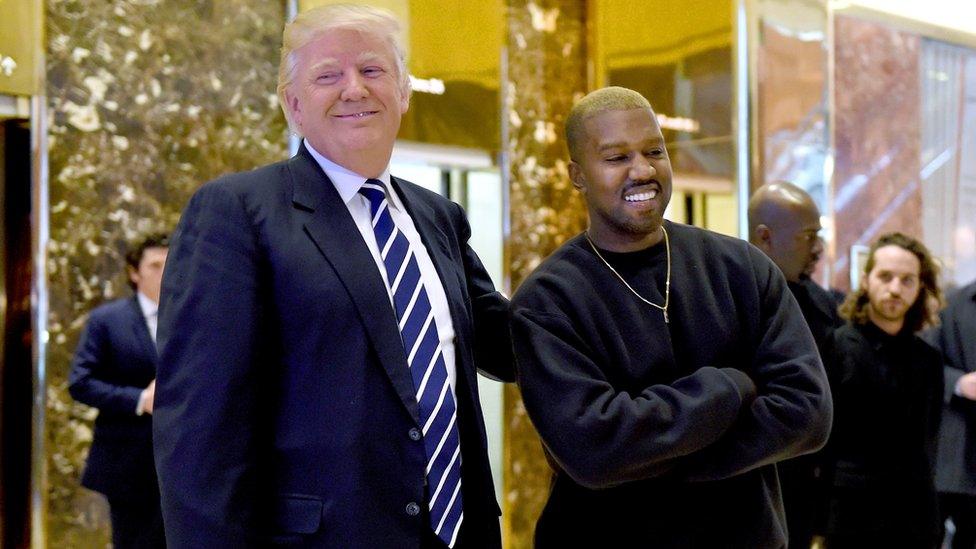 Donald Trump and Kanye West