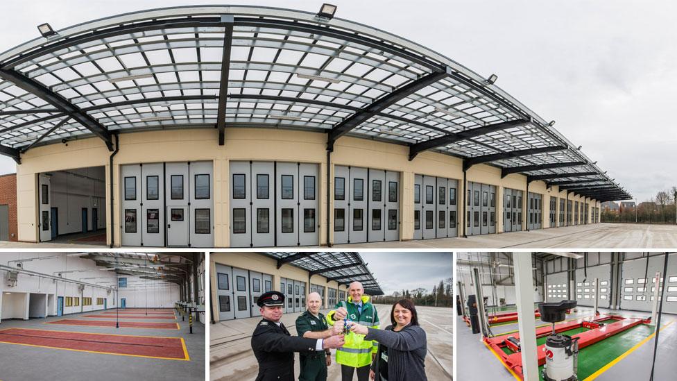 Combined fire and ambulance station in Wrexham