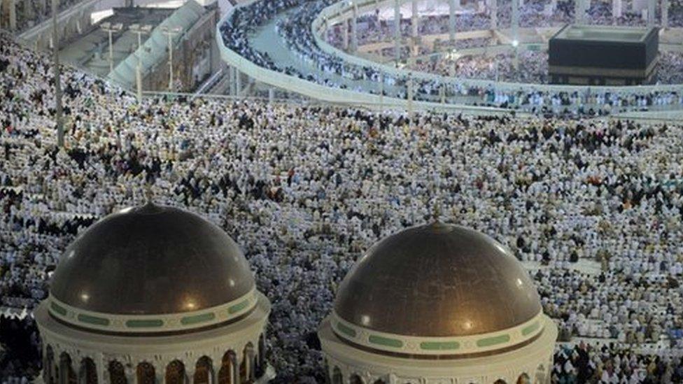 Pilgrims at the Hajj