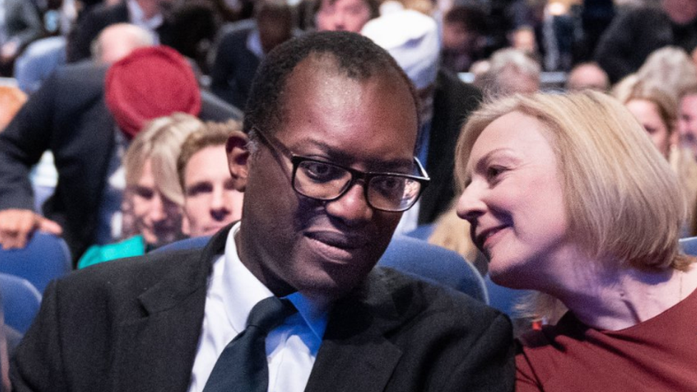 Kwasi Kwarteng, pictured with Liz Truss