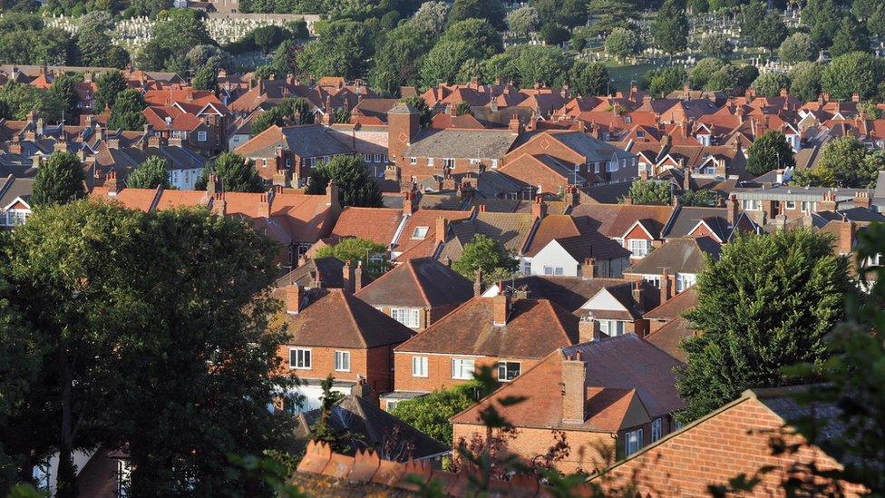 Rows of houses