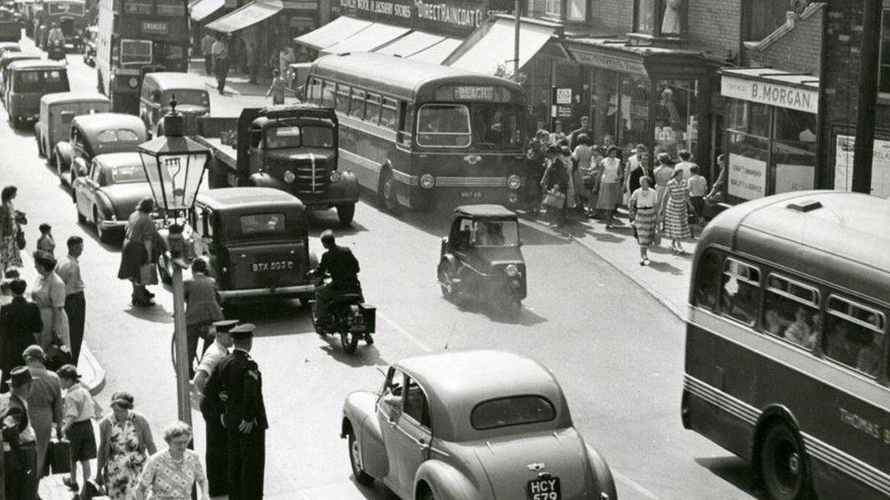 Port Talbot's Station Road in the 1960s