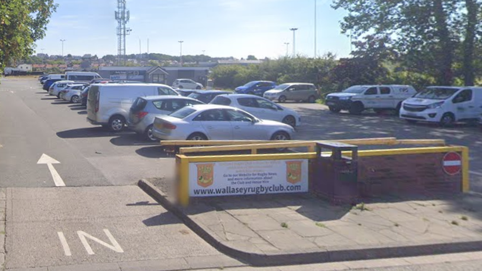 The entrance to Ashville Football Club and Wallasey Rugby Club where two parties had taken place before the stabbing