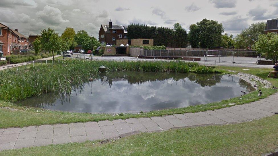 Duck pond, Aylesbury