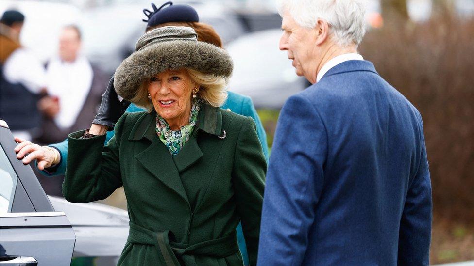 Cheltenham Races 2024: The Queen and Princess Anne arrive at festival - BBC News