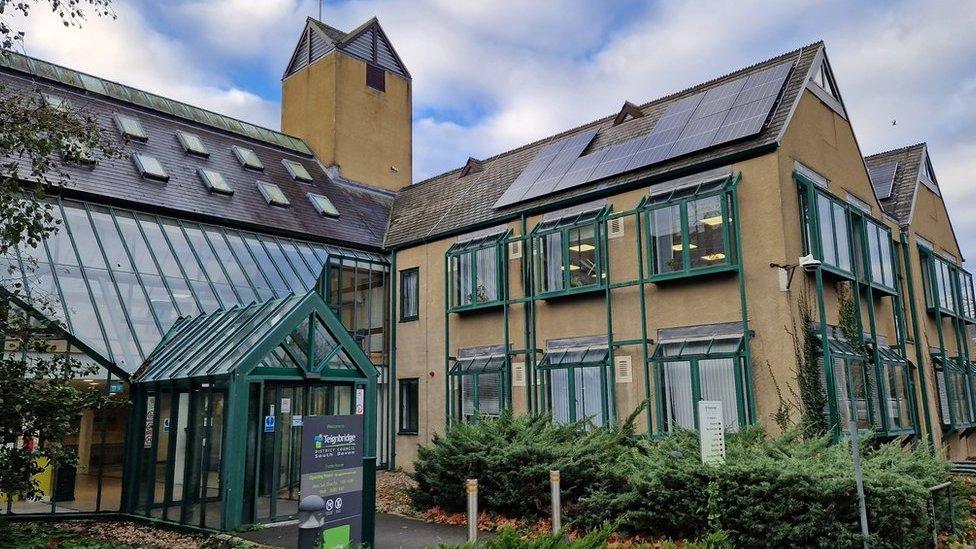 Teignbridge District Council headquarters at Forde House, Newton Abbot