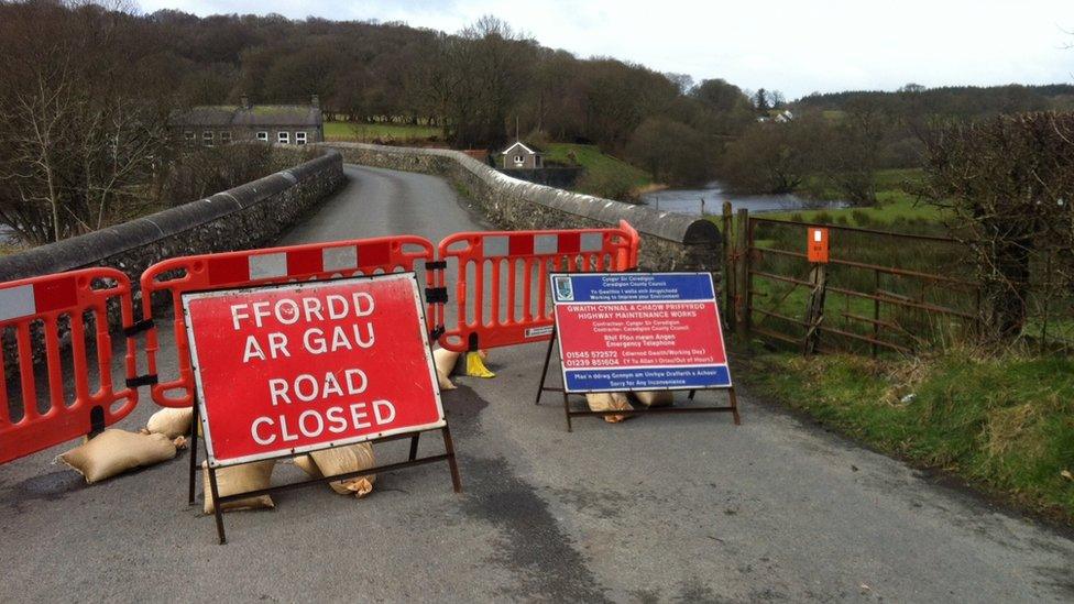 Llanfair Clydogau bridge