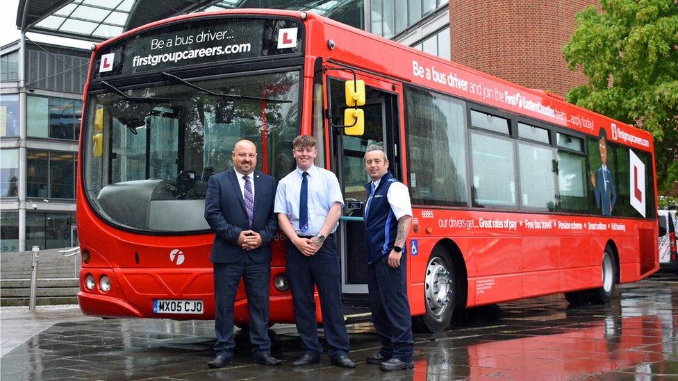 Chris Speed Head of Operations (left) Anthony Yallop and training officer, Tom McGregor