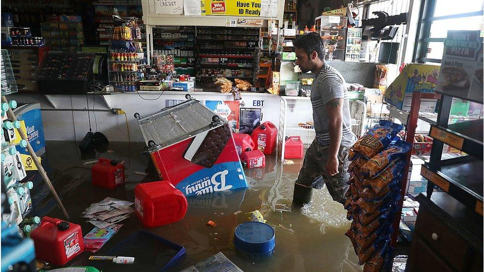 Shop flooded