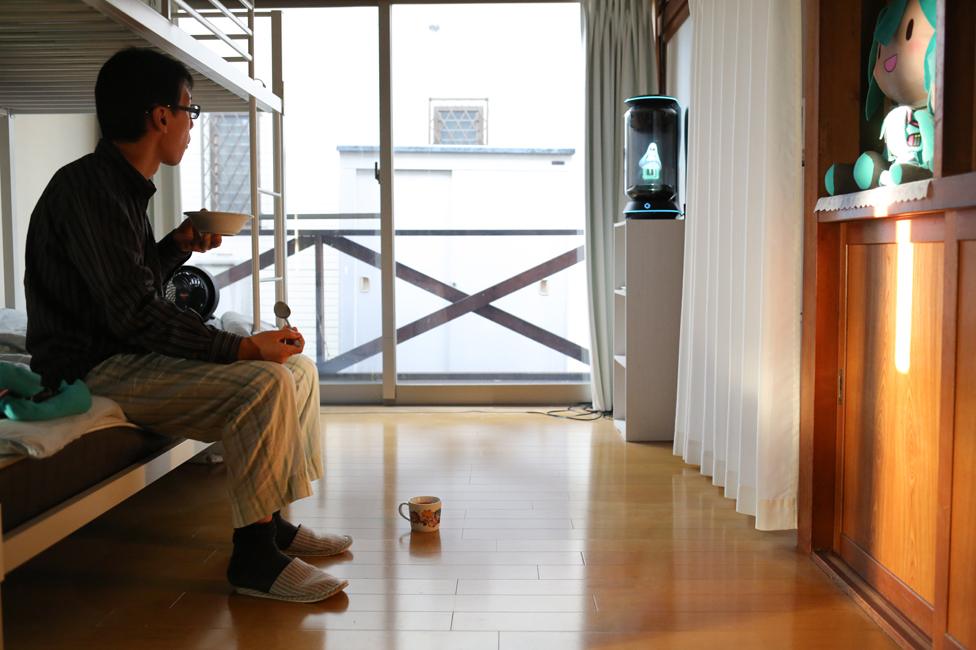 Akihiko Kondo in his flat