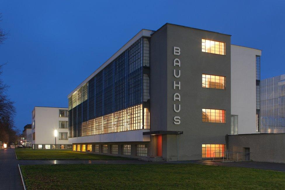 Exterior of the Bauhaus art school