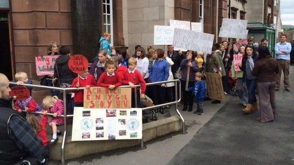 School closures protest