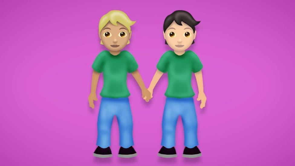 Emoji people holding hands