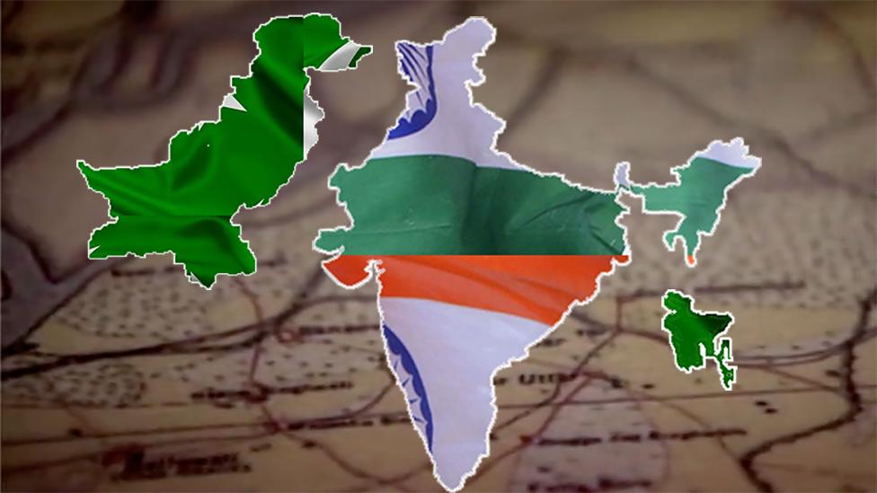 Partitioned subcontinent of India