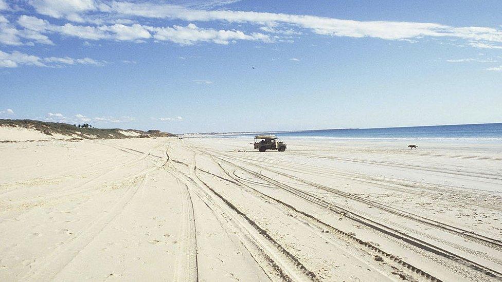 A beach in Broome in Western Australia