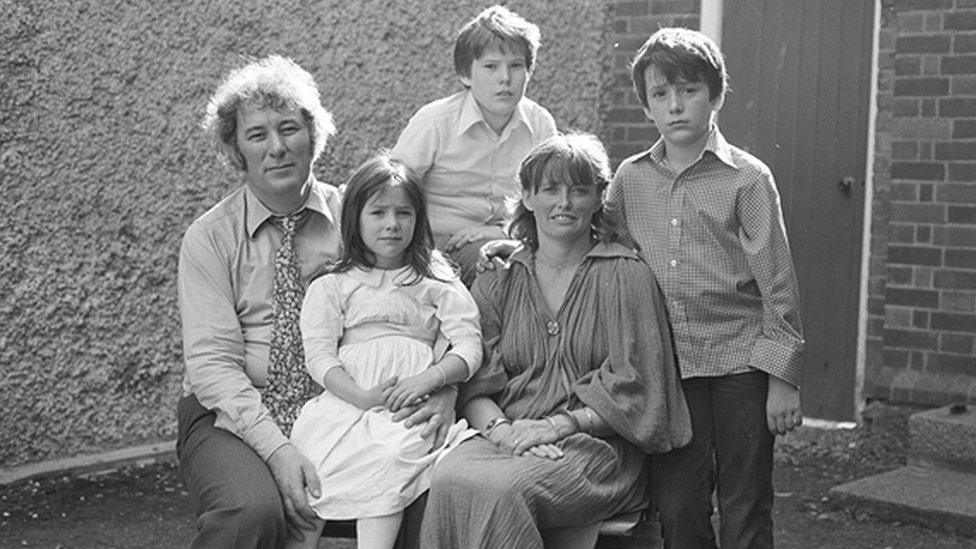 Seamus Heaney and family