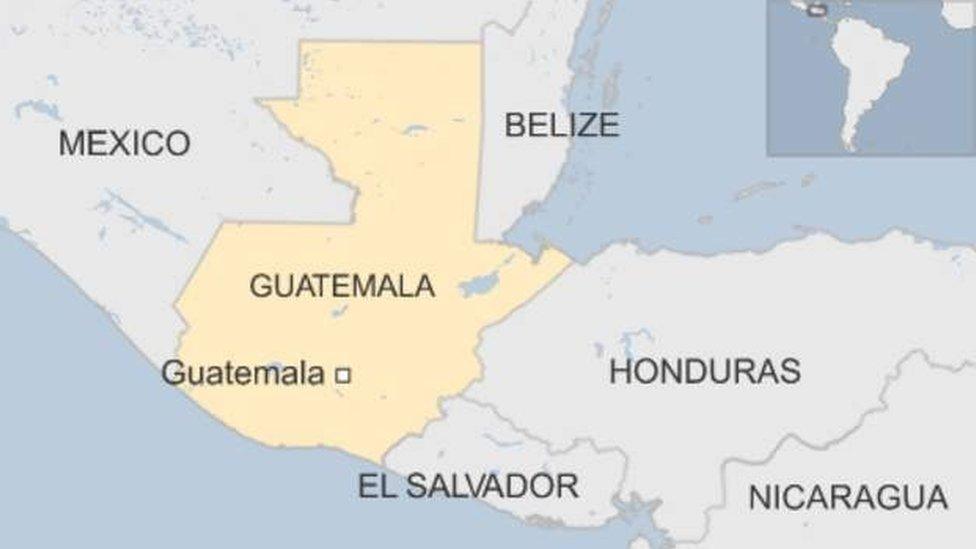 map of Guatemala