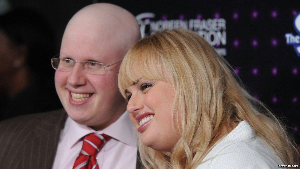 Matt Lucas with good friend and former housemate Rebel Wilson