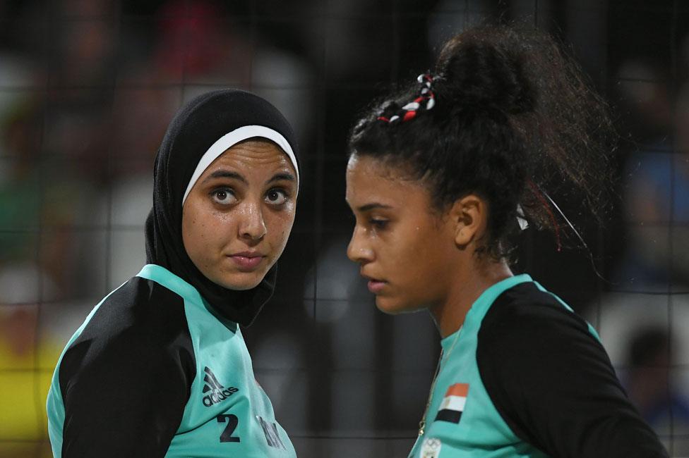 Doaa Elghobashy and Nada Meawad