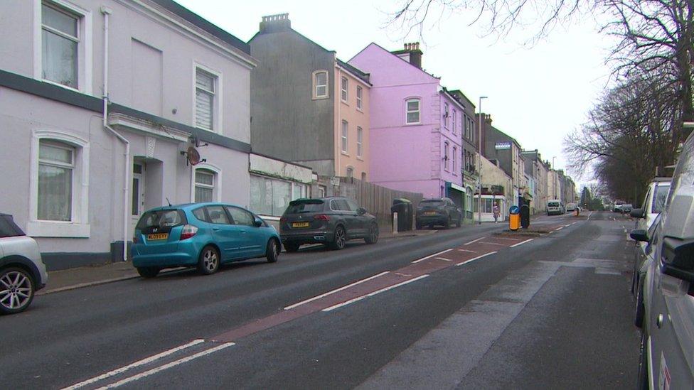 Albert Road in Devonport