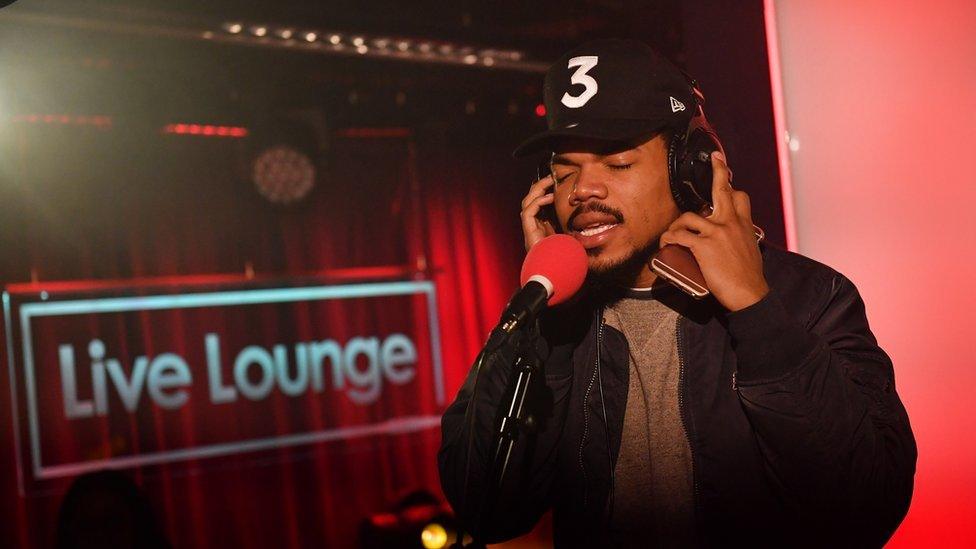 Chance The Rapper performing in the Radio 1Xtra live lounge