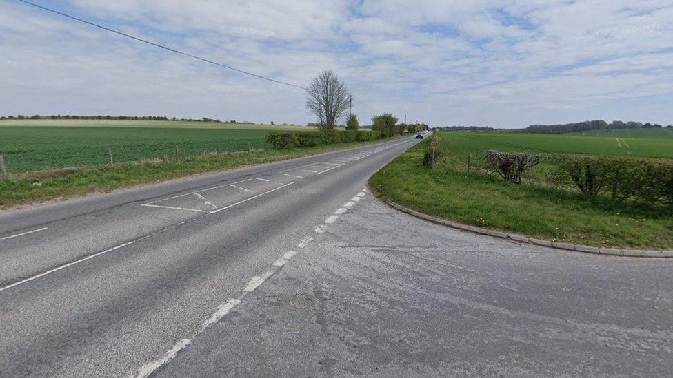 A30 at the junction with Whiteway near Pitton