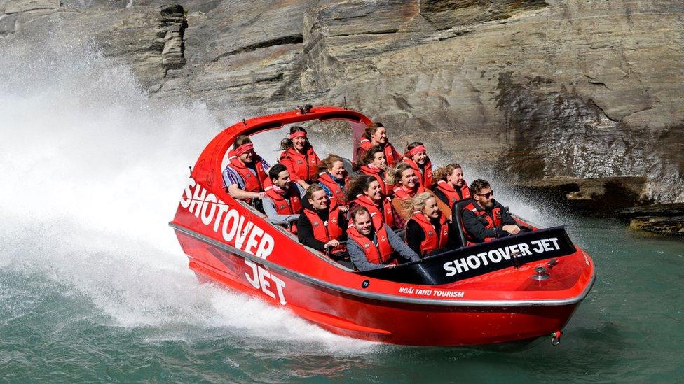 Jet boat on the Shotover River