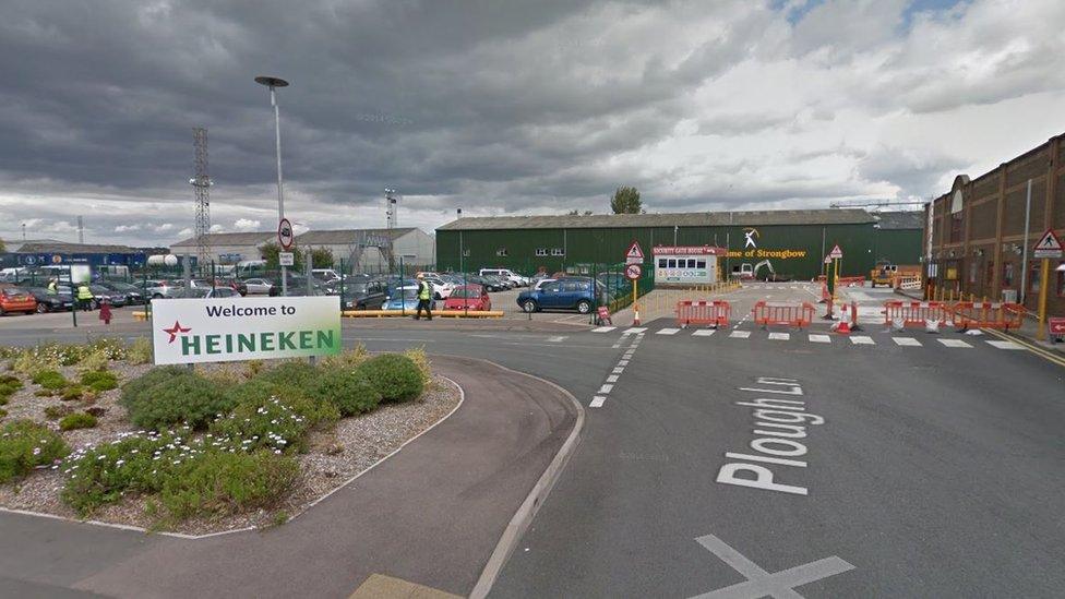 Bulmer's plant in Hereford