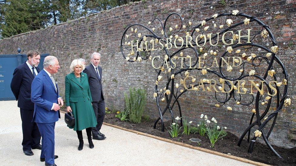 Prince Charles and the Duchess of Cornwall attend the reopening of Hillsborough Castle