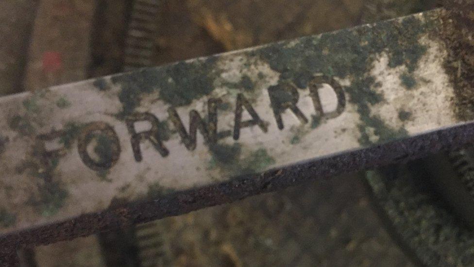 Forward stamped on dumaresq