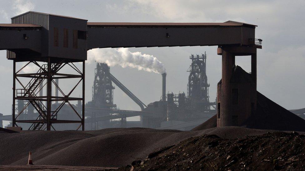 Tata Steel Plant in Scunthorpe, North Lincolnshire