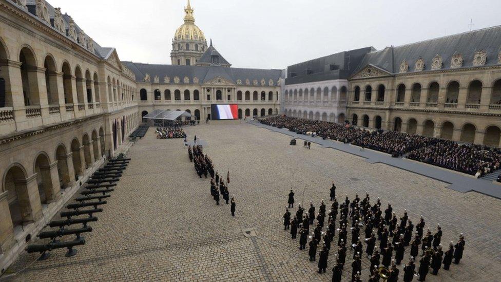 Hotel des Invalides ceremony, 27 Nov