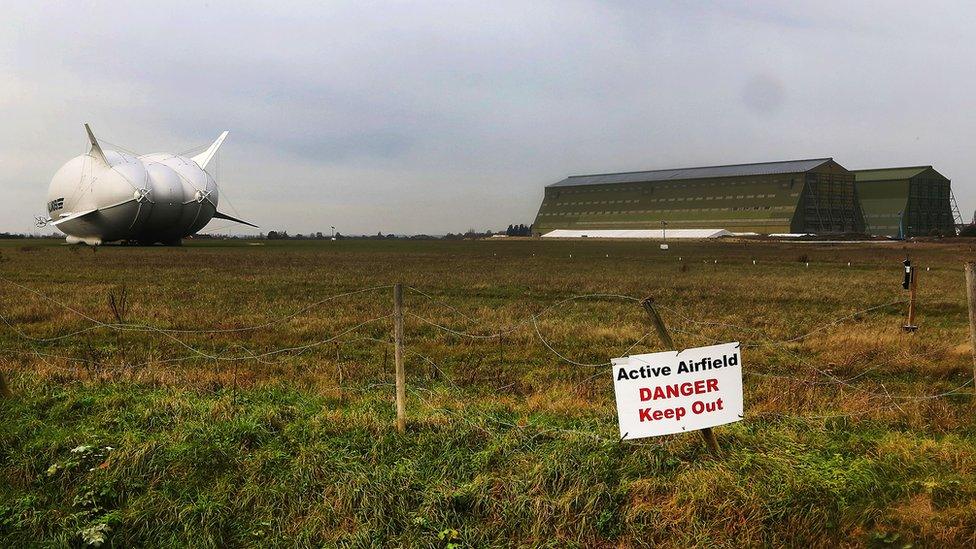 Hybrid Air Vehicle at Cardington hangars