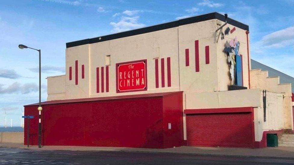 The front of the existing cinema