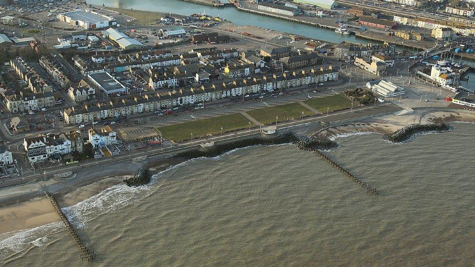 Patchy sand at Lowestoft