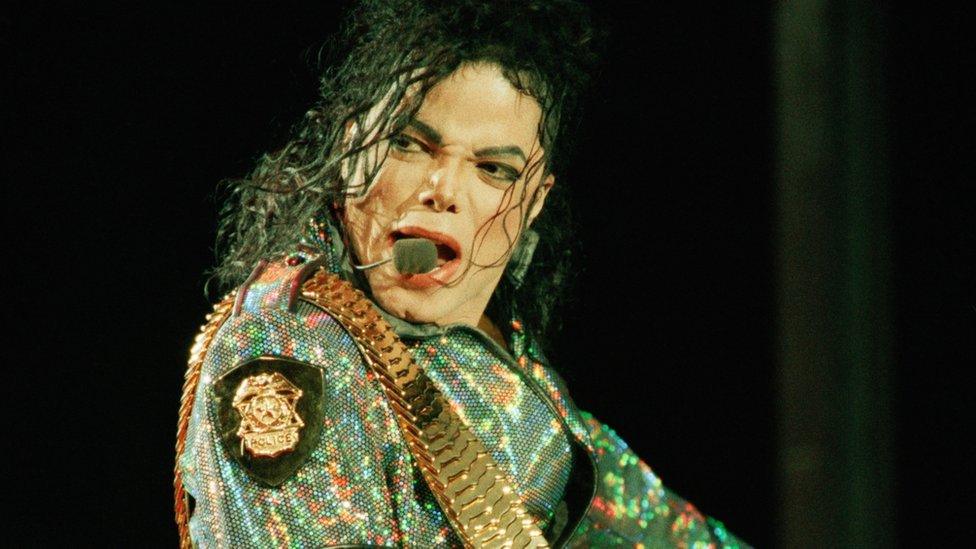 Michael Jackson performing